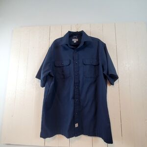 Carhartt Navy Casual Button-Down Shirt